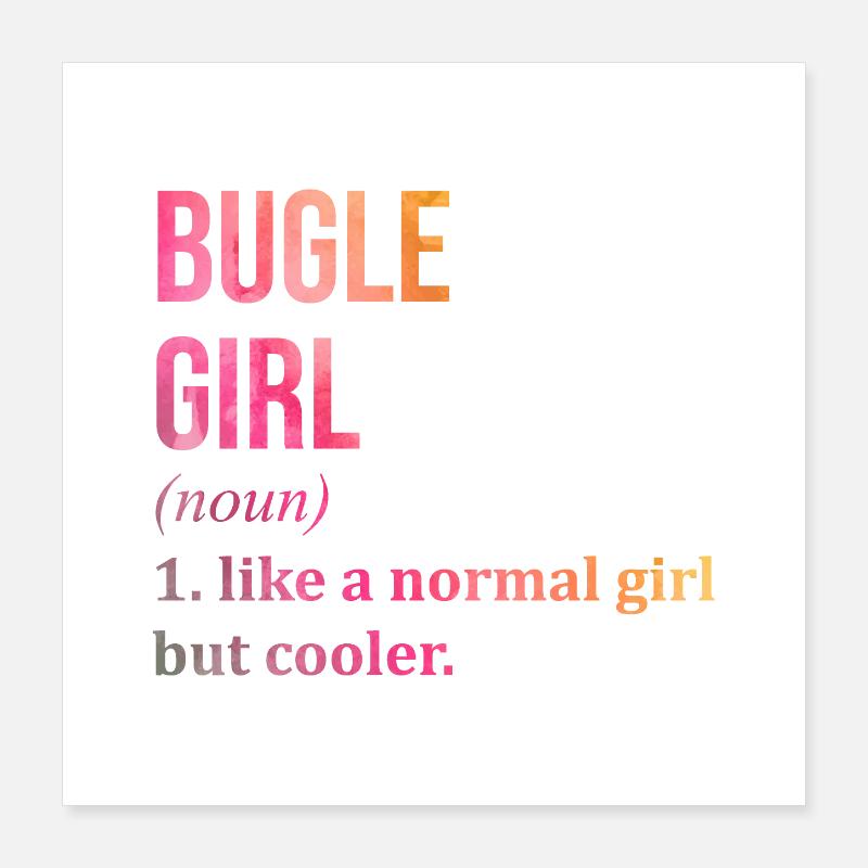 Bugle Poster 16" x 16" (40x40 cm)