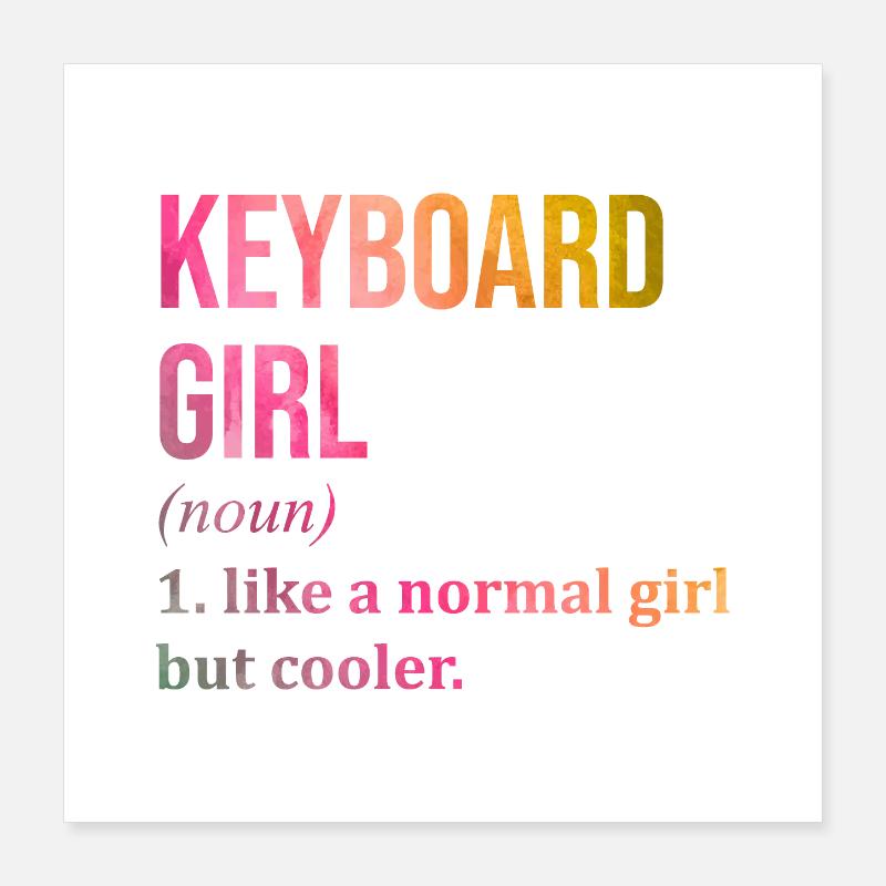 clavier Poster 40 x 40 cm