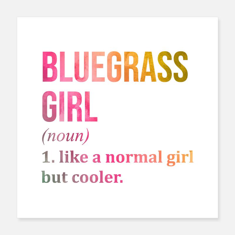 Bluegrass Poster 40x40 cm