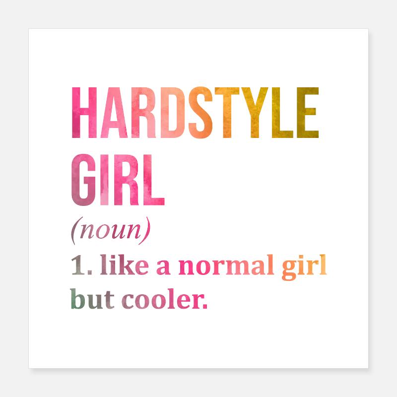 Hardstyle Poster 40 x 40 cm