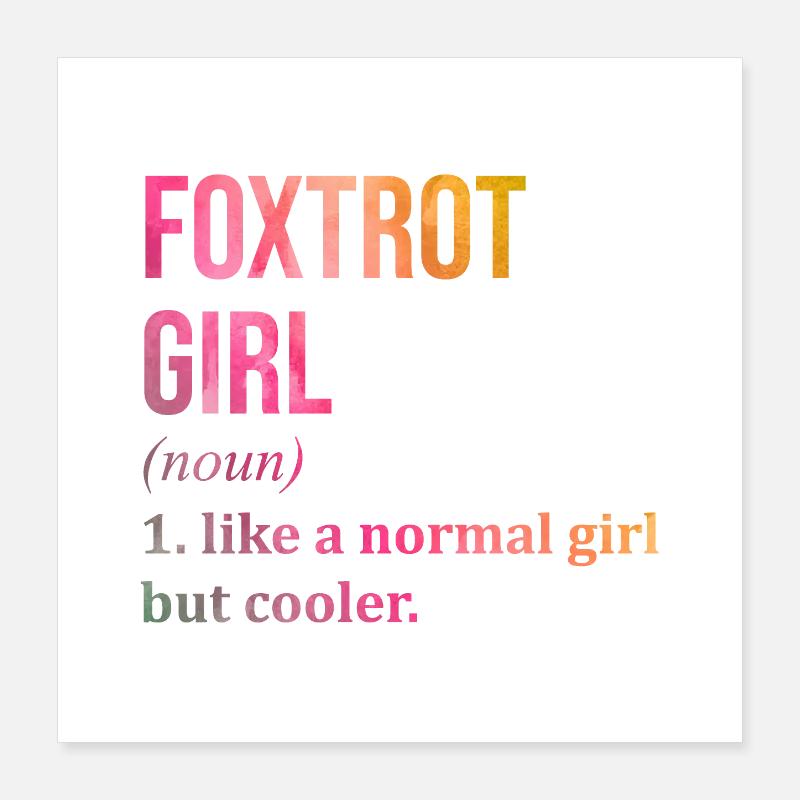 Foxtrott Poster 40x40 cm