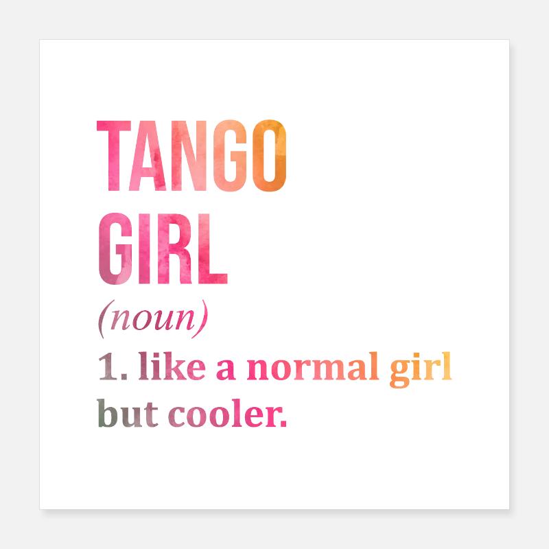 tango Poster 40 x 40 cm