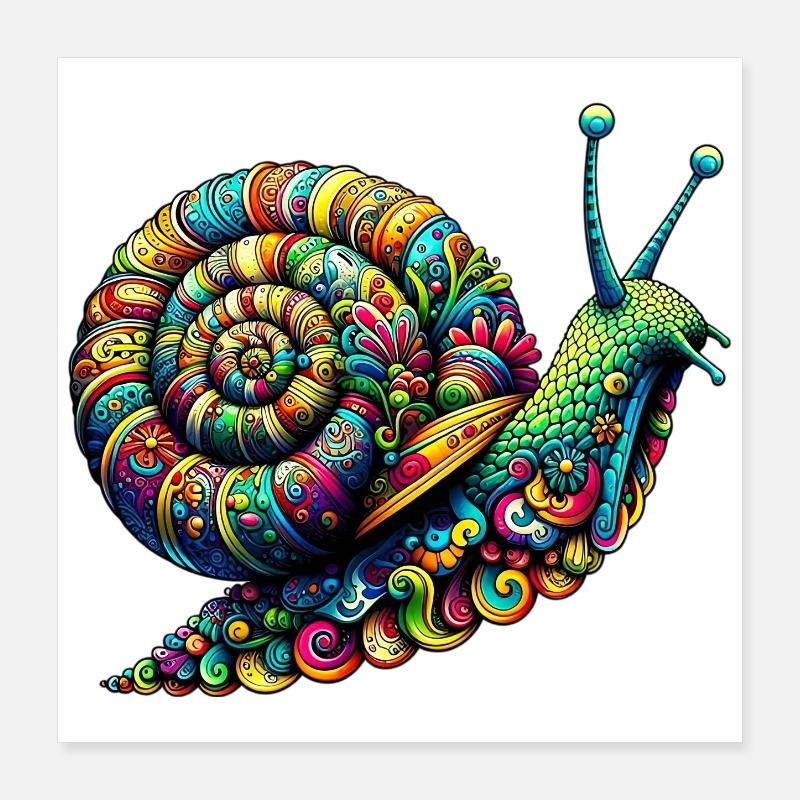 Escargot Poster 40 x 40 cm