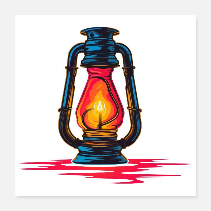 Lanterne Steamwave Poster 40 x 40 cm
