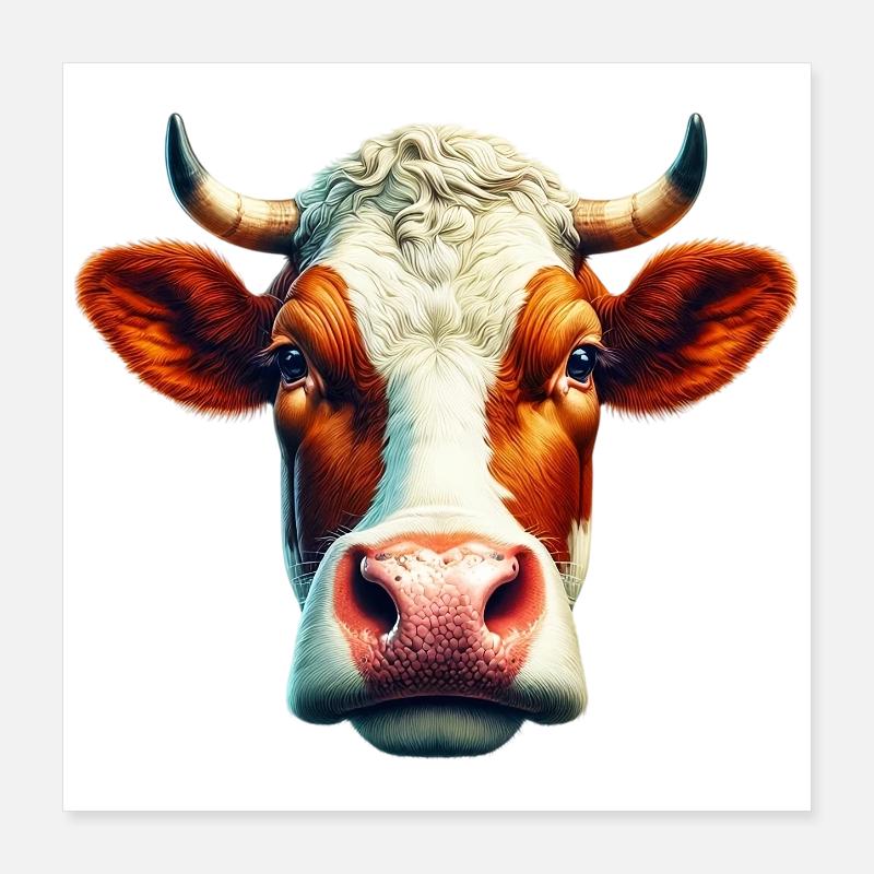 Kuh Poster 40x40 cm
