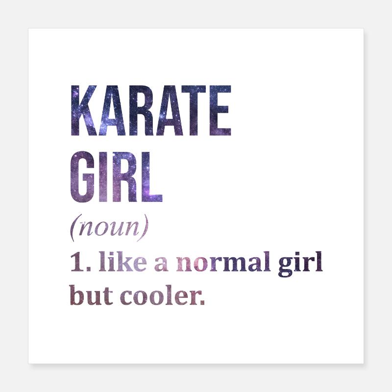 Karate Poster 40x40 cm
