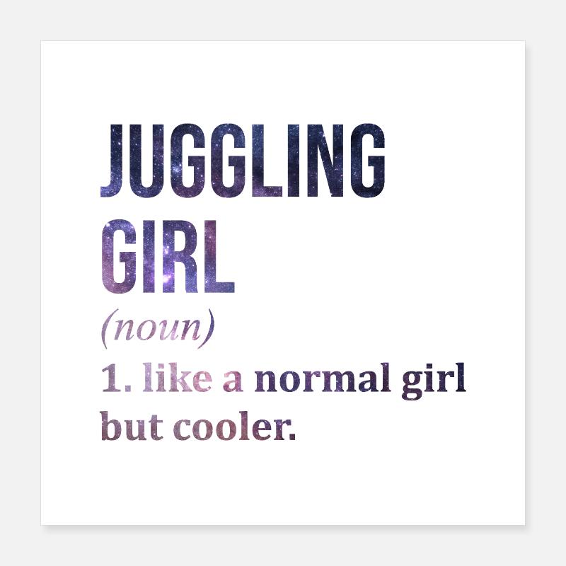 Juggling Juggling Juggling Poster 16" x 16" (40x40 cm)