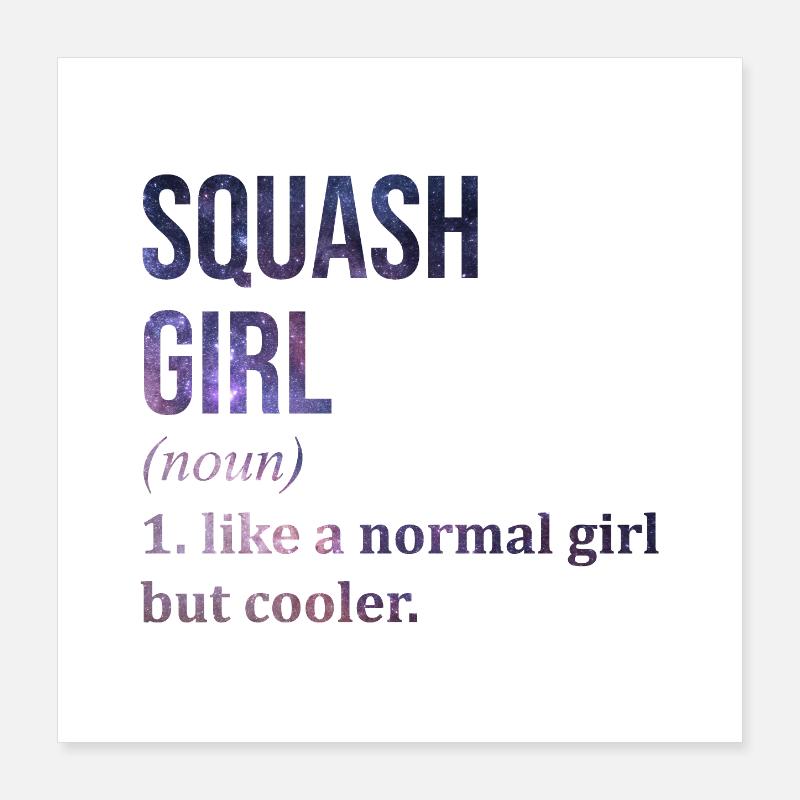 Squash Poster 16" x 16" (40x40 cm)