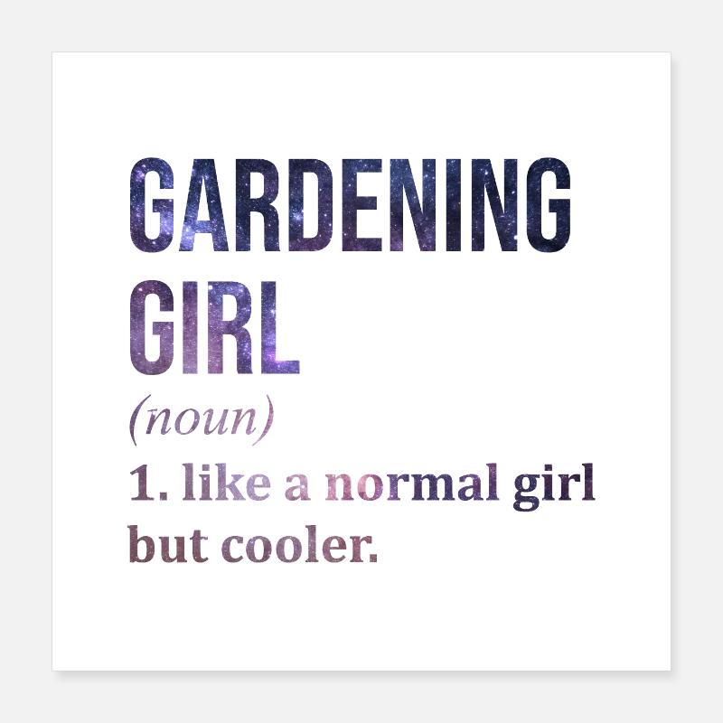 jardinier Poster 40 x 40 cm