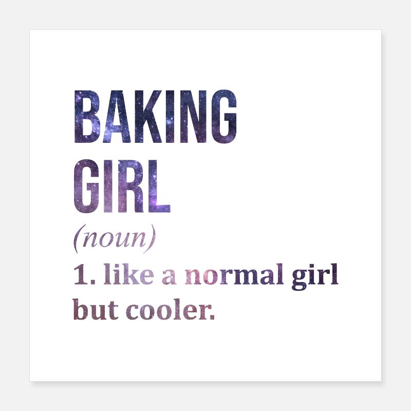 Baking Poster 16" x 16" (40x40 cm)