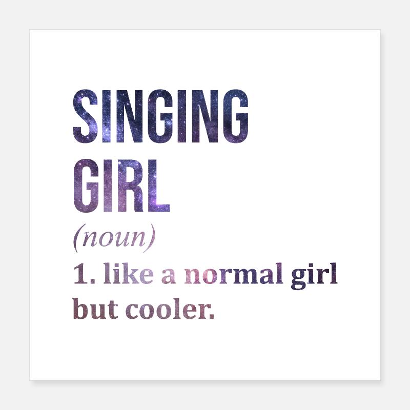 Singen Singen Singen Poster 40x40 cm