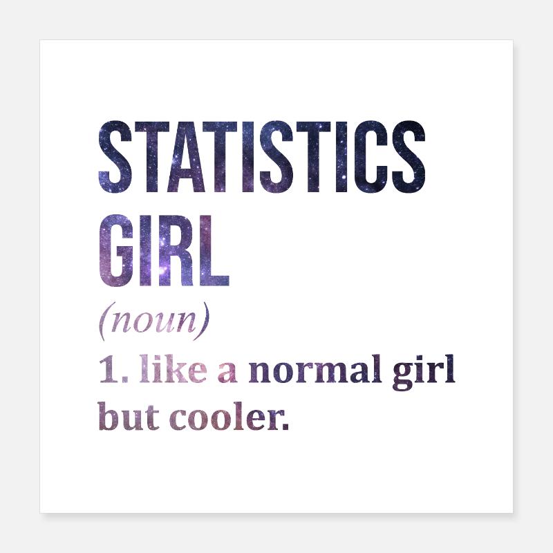 statistica Poster 40x40 cm