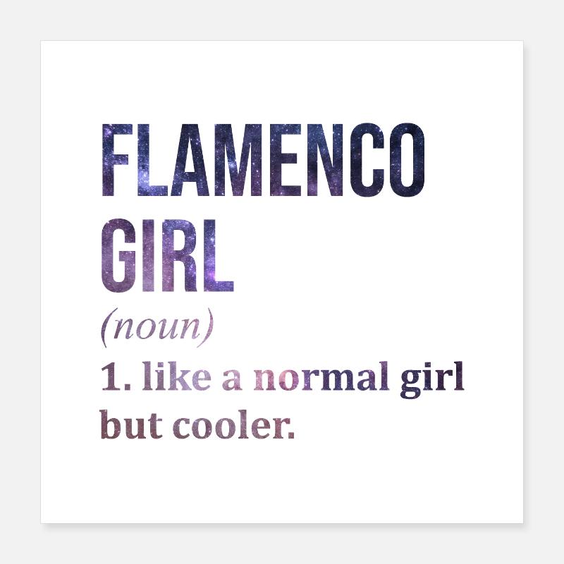 flamenco Poster 40 x 40 cm