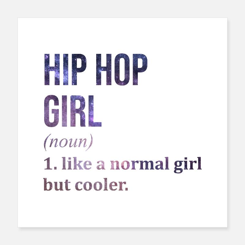 Hip hop Poster 40 x 40 cm