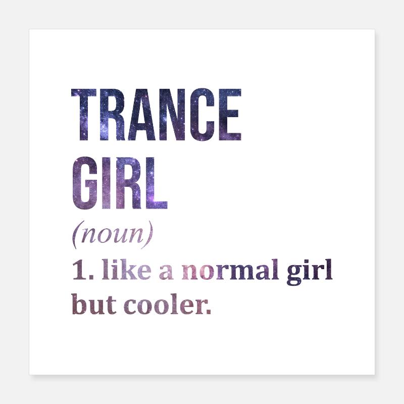 Trance Poster 40x40 cm