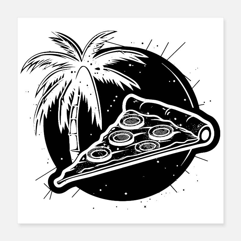 Pizza Poster 40x40 cm