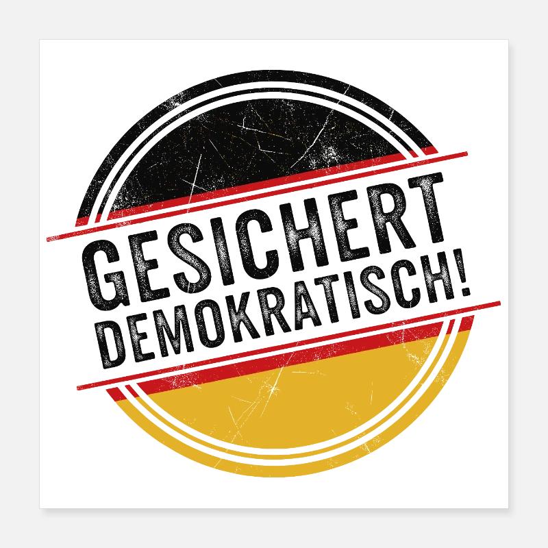 Assured Democratic Poster 16" x 16" (40x40 cm)