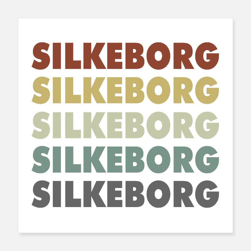 Silkeborg - Danemark - Danemark - Scandinavie Poster 40 x 40 cm