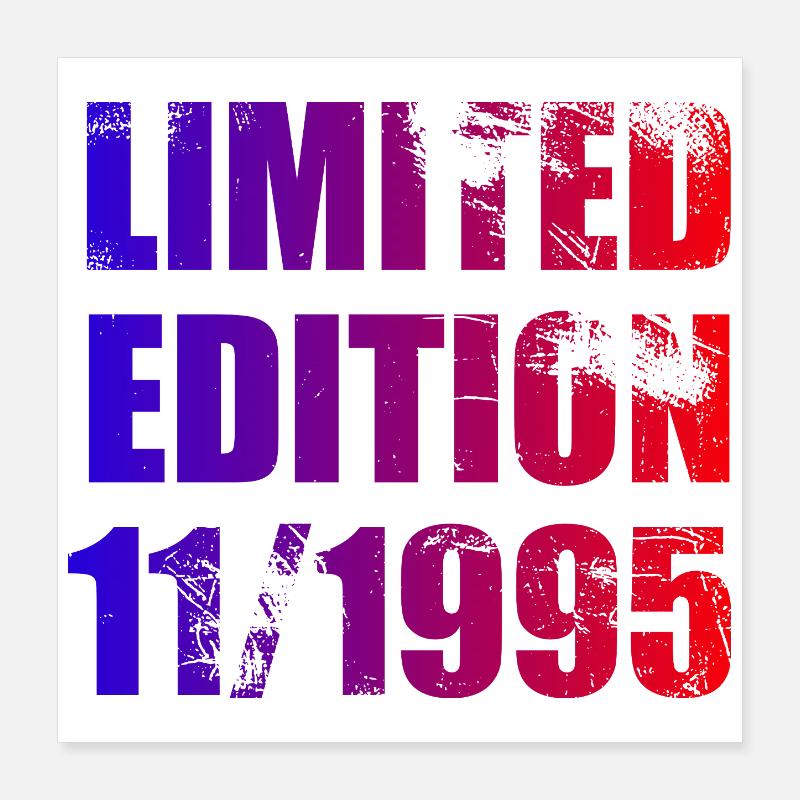 30e anniversaire Edition limitée 11/1995 Poster 40 x 40 cm