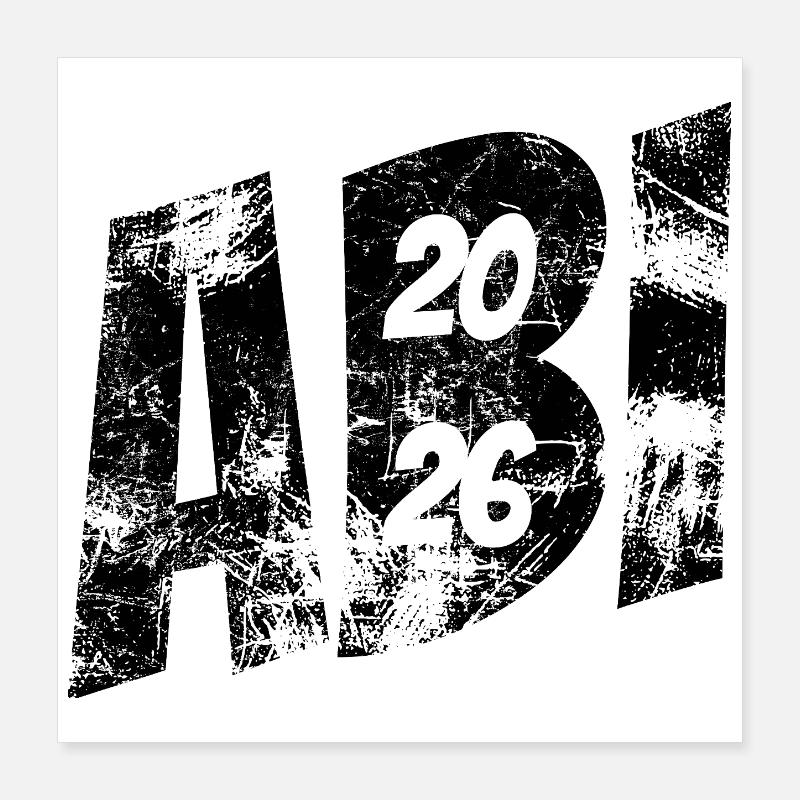 Abi 2026 - Abitur - Don Poster 40 x 40 cm