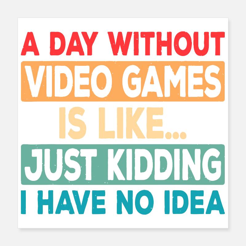 Game Day Absence Joke Tee Poster 16" x 16" (40x40 cm)