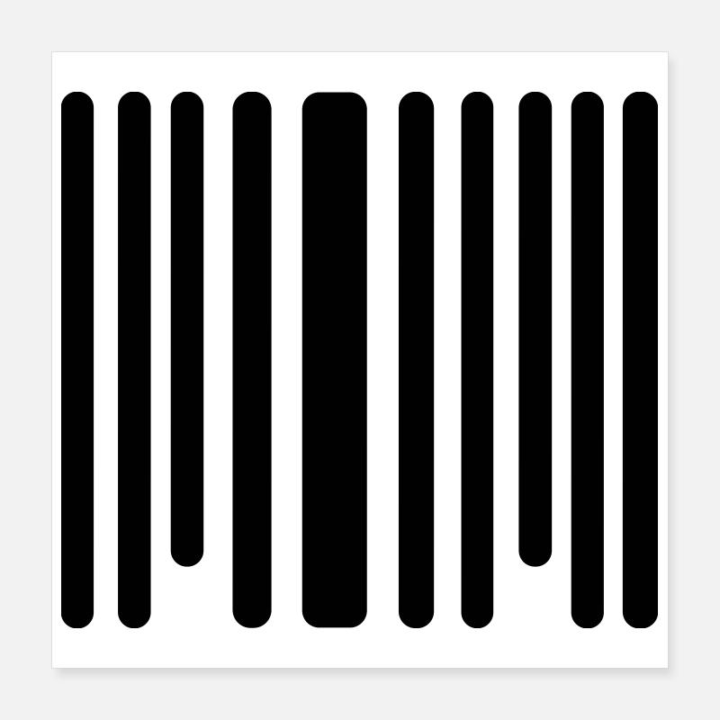 barcode Poster 16" x 16" (40x40 cm)