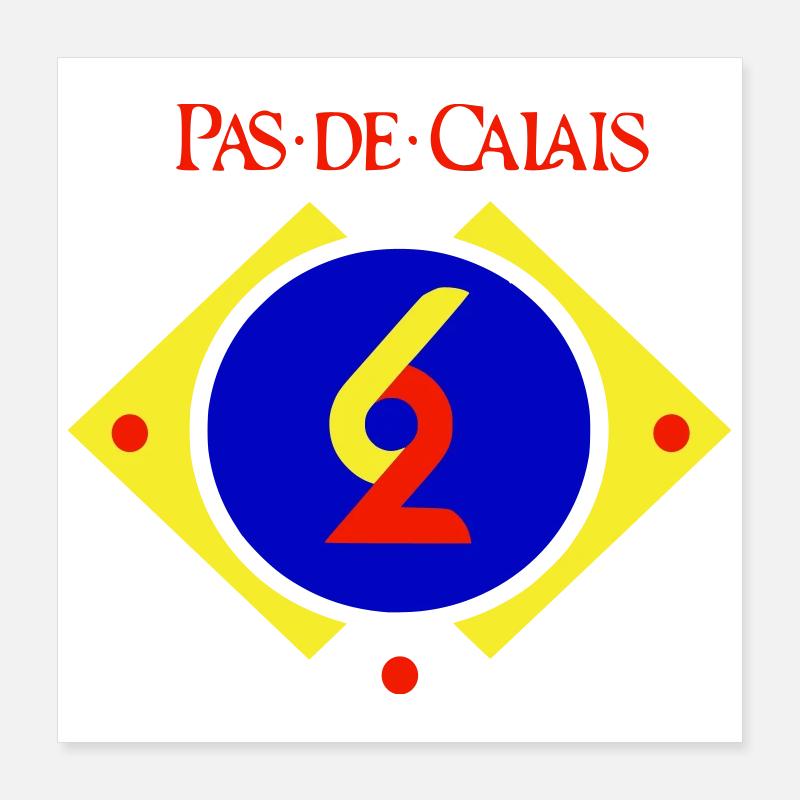 Pas de Calais Poster 40 x 40 cm