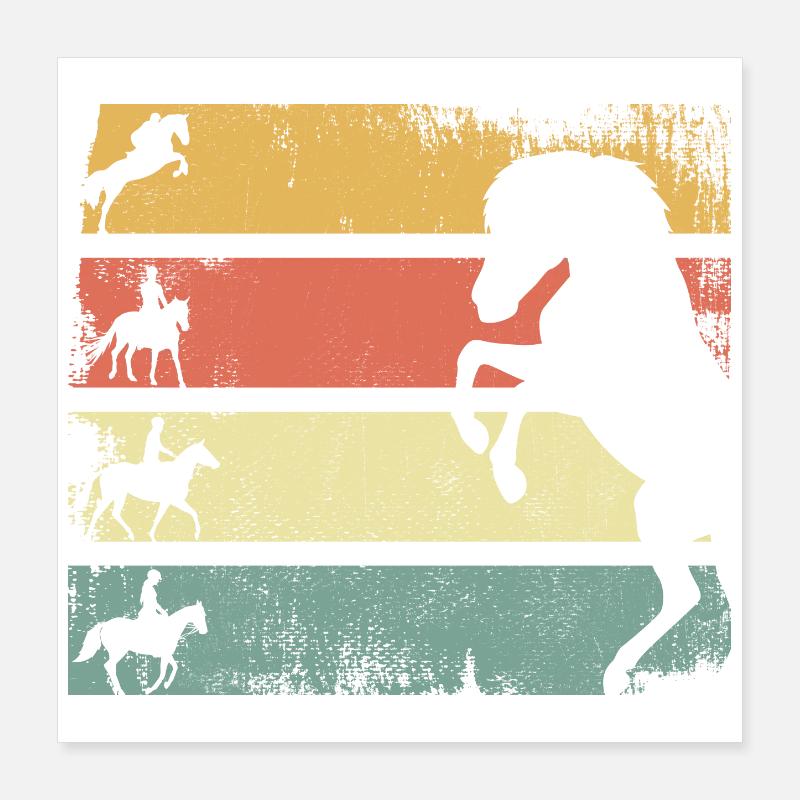 Equitation Poster 16" x 16" (40x40 cm)