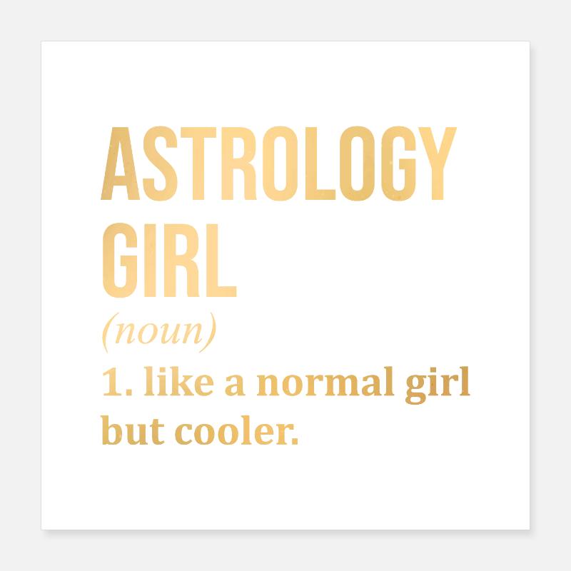 Astrologie Poster 40x40 cm