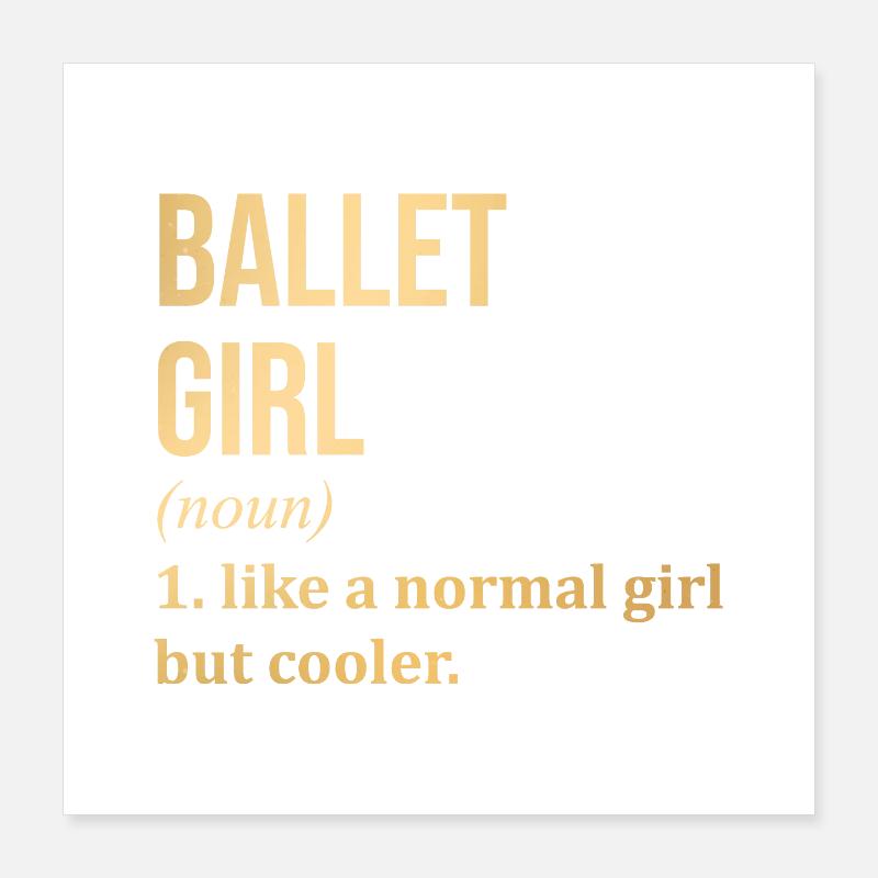 Ballett Poster 40x40 cm