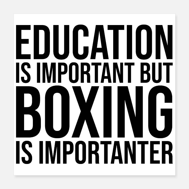 Boxing Poster 16" x 16" (40x40 cm)