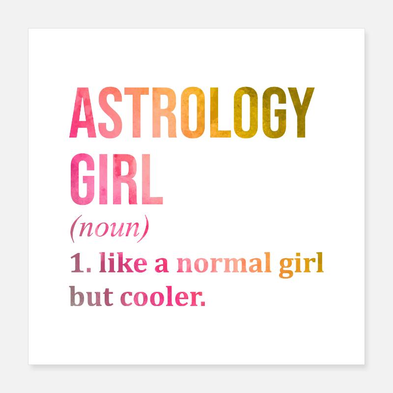Astrologie Poster 40x40 cm