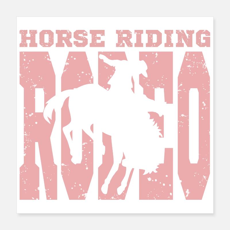 Motif de rodéo intéressant Poster 40 x 40 cm