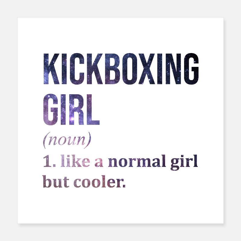 Kickboxen Poster 40x40 cm