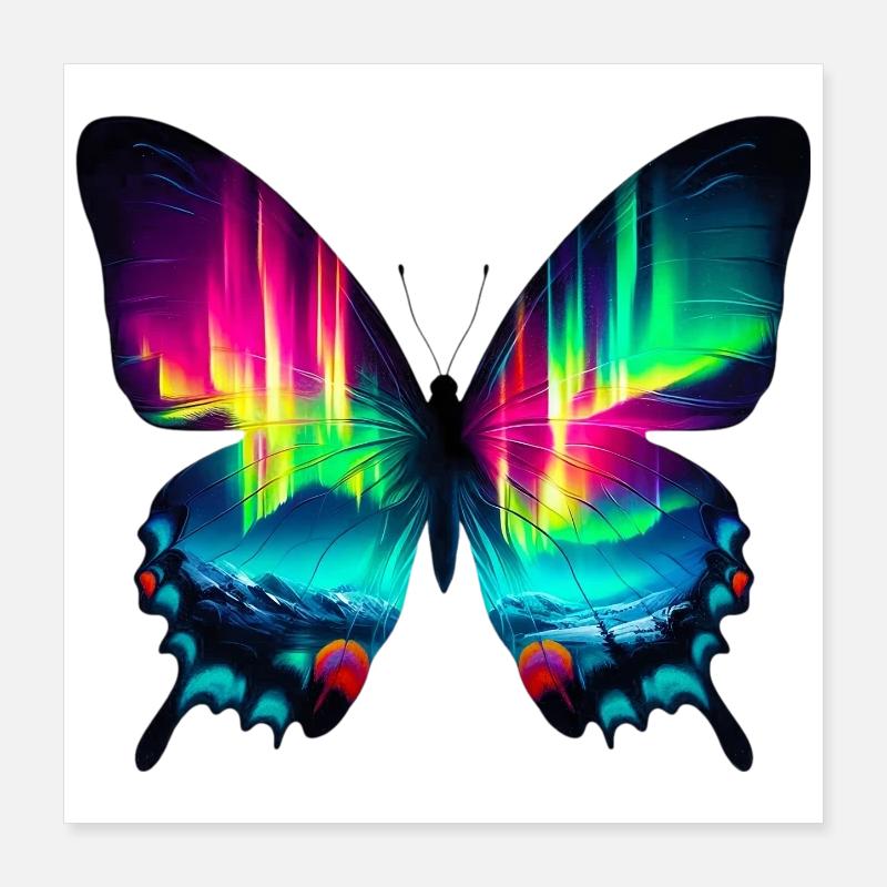 Papillon Poster 40 x 40 cm
