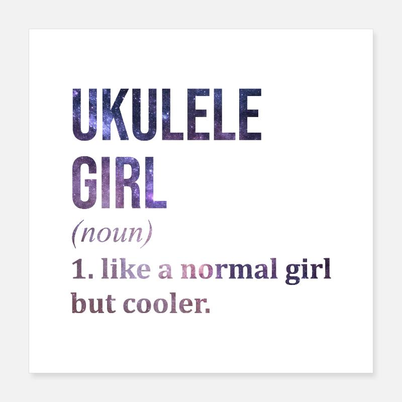 Ukulele Poster 40x40 cm