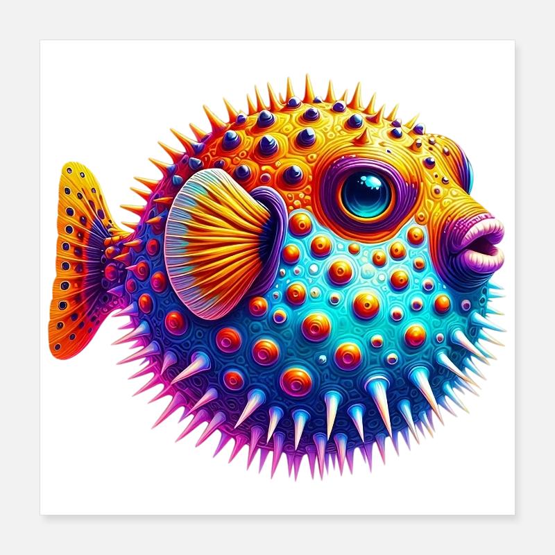 Blowfish Poster 40 x 40 cm
