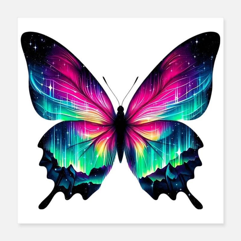 Butterfly Poster 16" x 16" (40x40 cm)