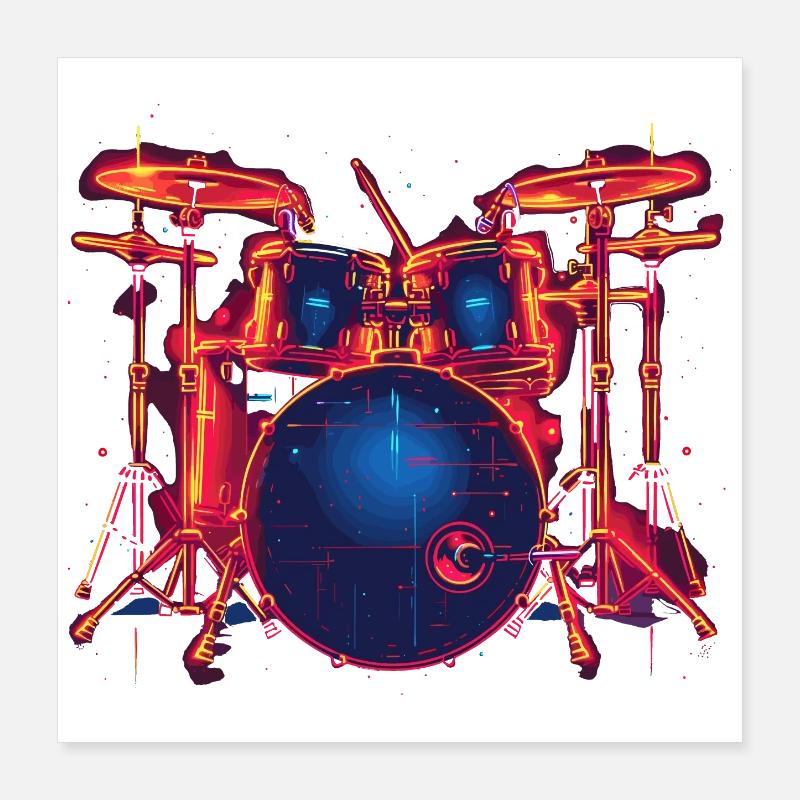 Trapset Retro Style Poster 40x40 cm