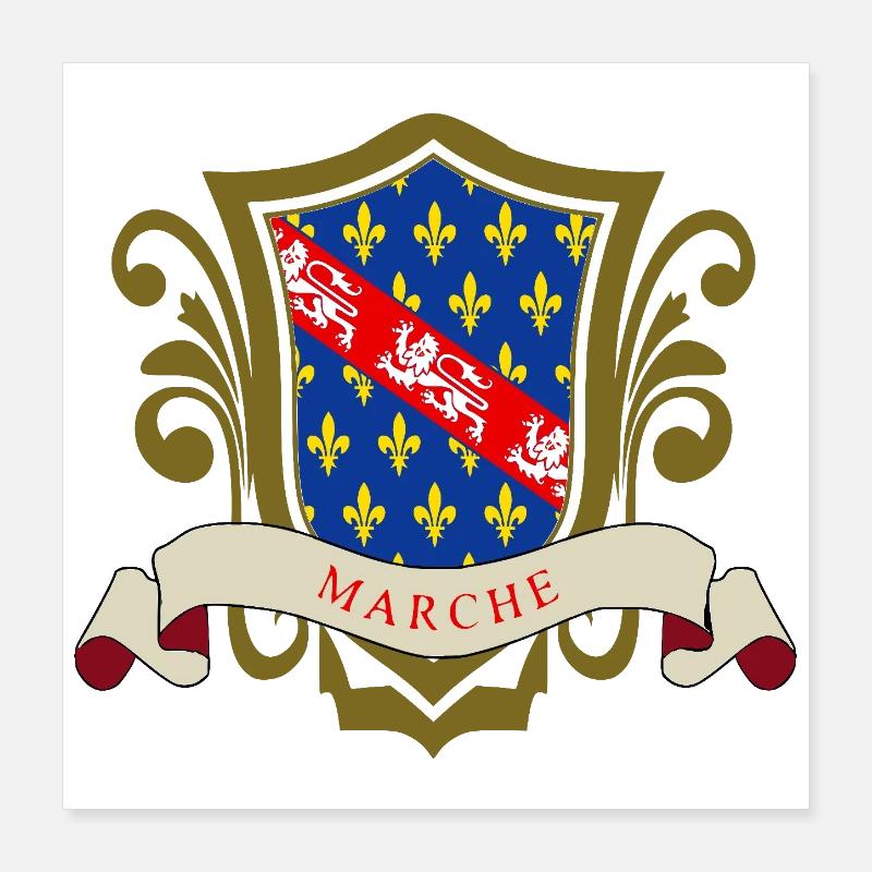 Marche Poster 40 x 40 cm