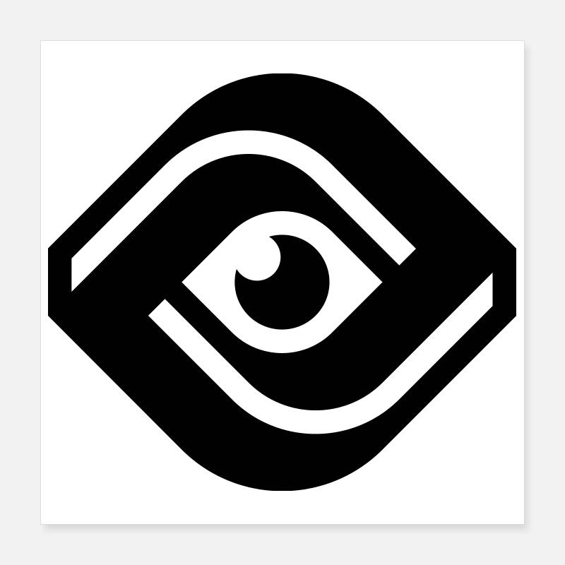 ALL-SEEING EYE Poster 40x40 cm
