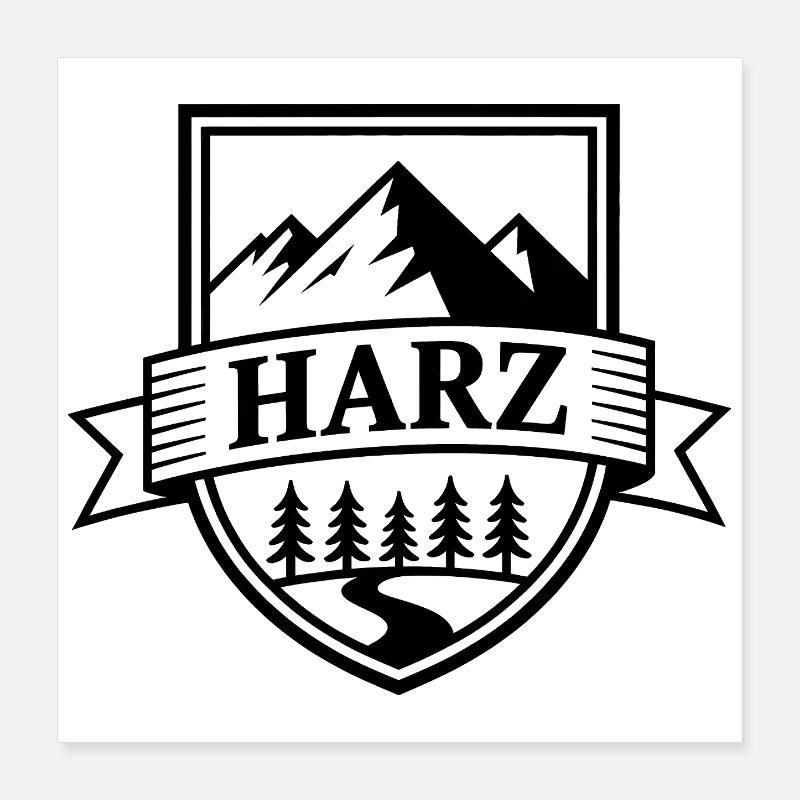Harz - Souvenir Design Poster 40 x 40 cm