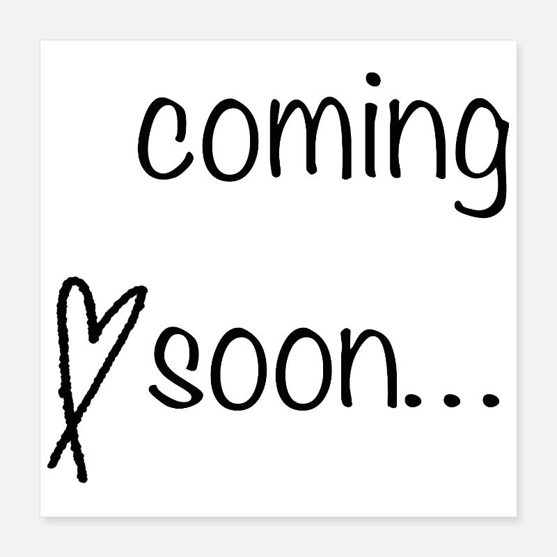 À venir Lettering Poster 40 x 40 cm