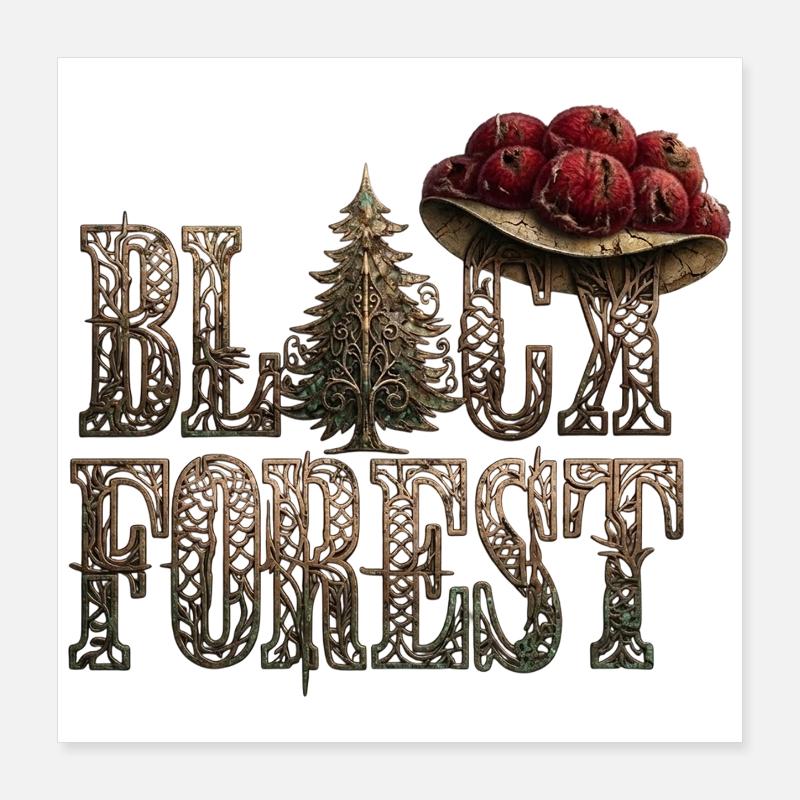 Forêt-Noire Poster 40 x 40 cm