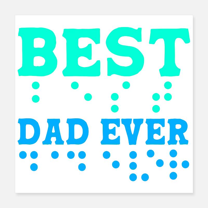 Blind Blindenschrift Braille Poster 16" x 16" (40x40 cm)