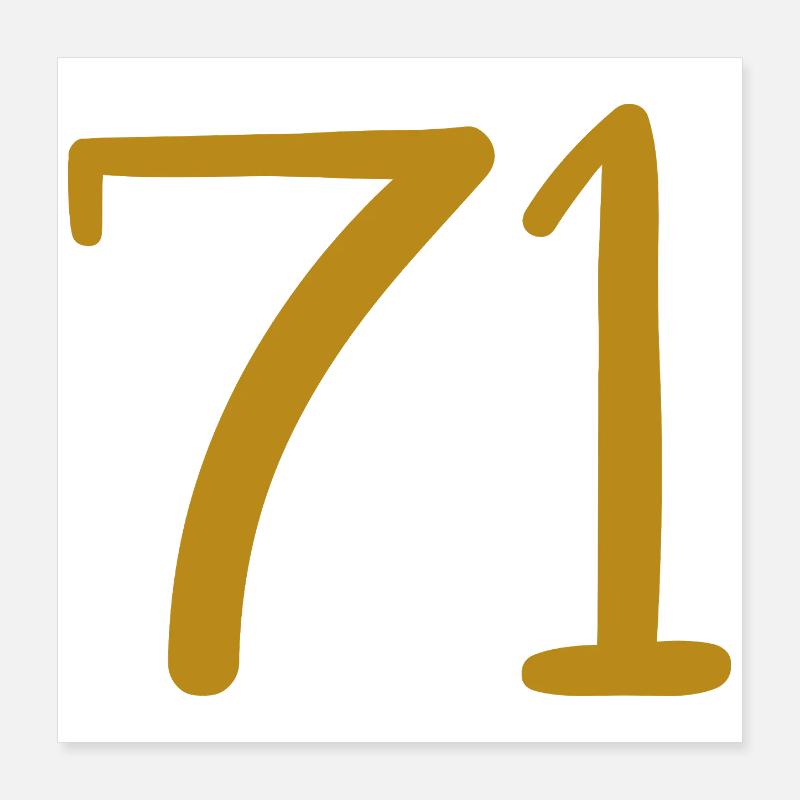 71 Poster 40 x 40 cm