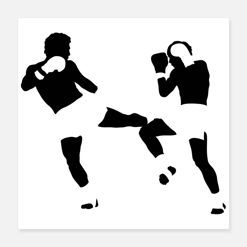 kickboxing Poster 40x40 cm