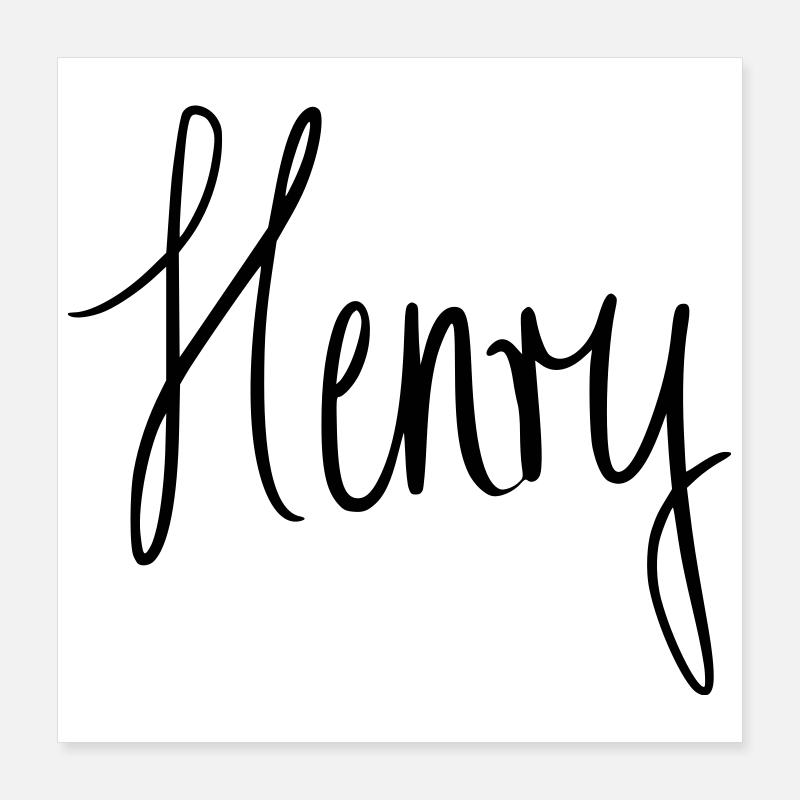 Henry Poster 40x40 cm