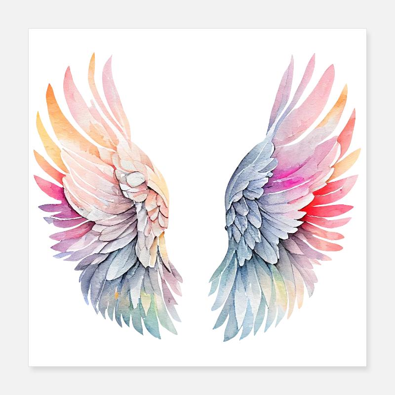 Angel s wings Poster 16" x 16" (40x40 cm)