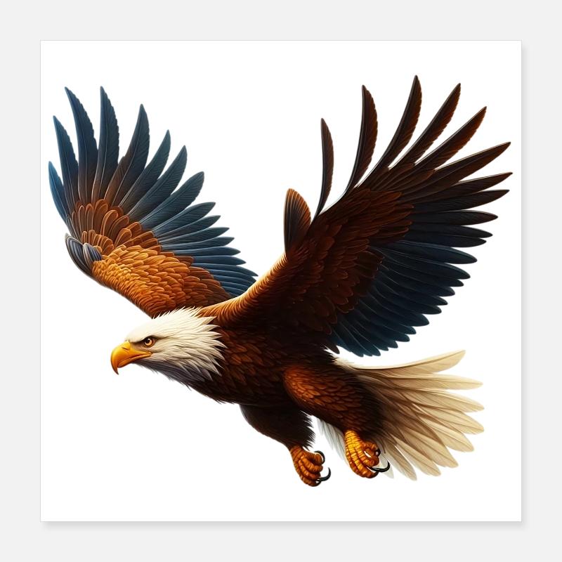 Adler Poster 40x40 cm